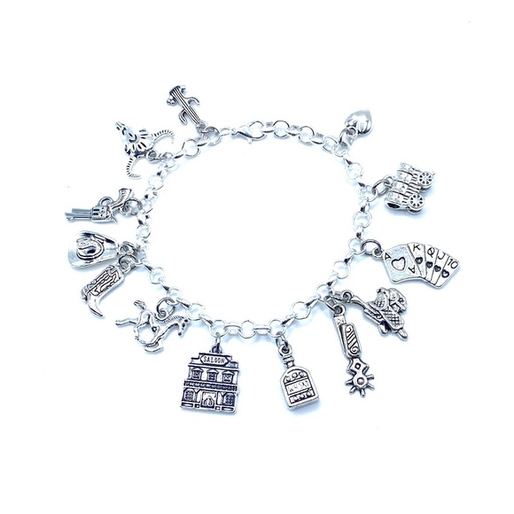 Western Charm Bracelet Wild West Cowboy - Picture 8 of 8